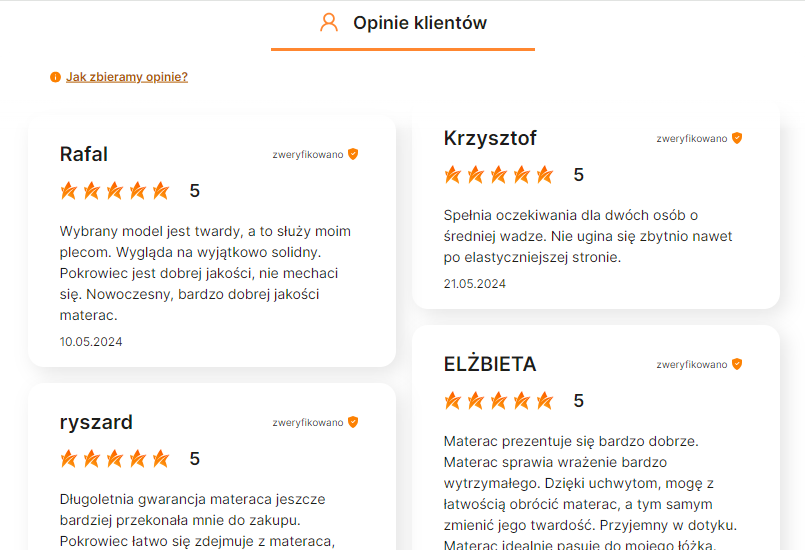 Opinie o materacu na kręgosłup